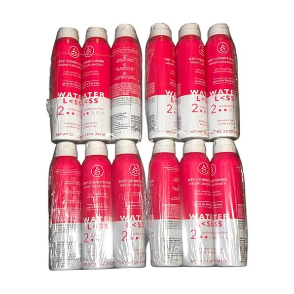 Waterless Lot of 12 Dry Conditioner Weightless Smooth Spray Fine Hair 3.6oz/ea - Picture 1 of 3